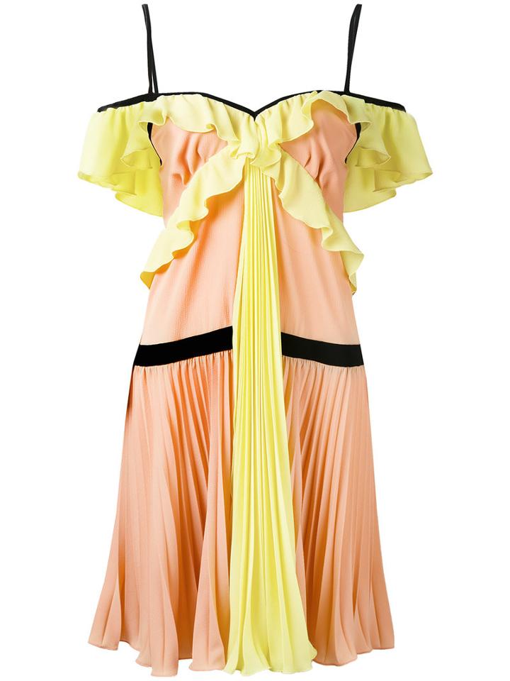 Crepe Georgette Pleated Dress - Women - Polyester/spandex/elastane - 44, Polyester/spandex/elastane, Marco Bologna