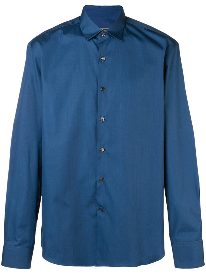 Salvatore Ferragamo Classic Plain Shirt - Blue