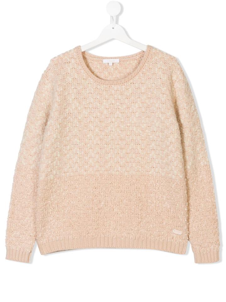 Chloé Kids Teen Chunky Knit Jumper - Pink & Purple