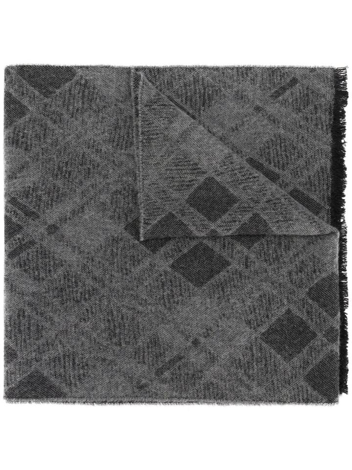 Pringle Of Scotland Argyle Grid Scarf - Unavailable