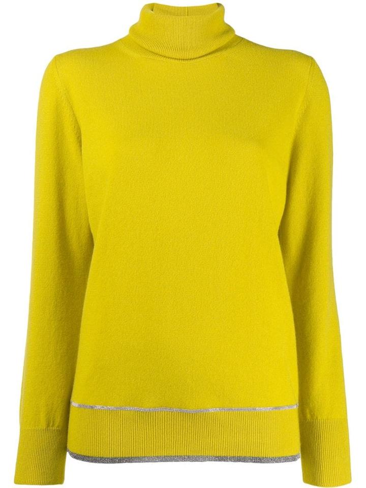 Fabiana Filippi Roll-neck Fitted Sweater - Yellow