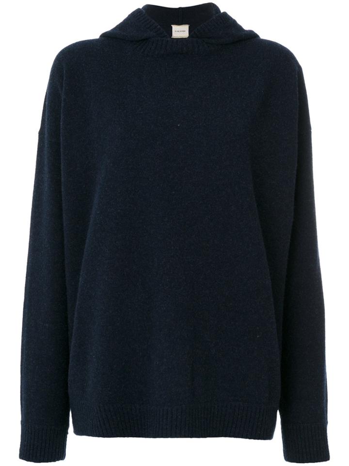 Fine Edge Hooded Jumper - Blue