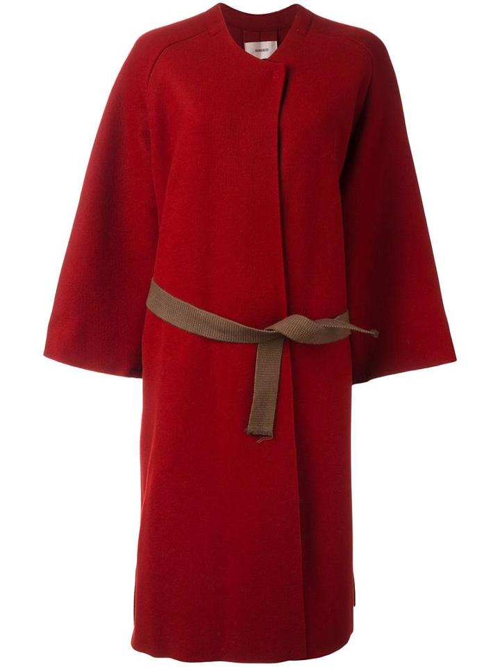 Humanoid 'fiore' Coat, Women's, Size: Small, Red, Wool/polyamide/cupro/viscose