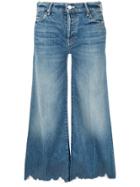 Mother Cropped Wide-leg Jeans - Blue