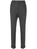 Paule Ka Slim High Waist Trousers - Grey