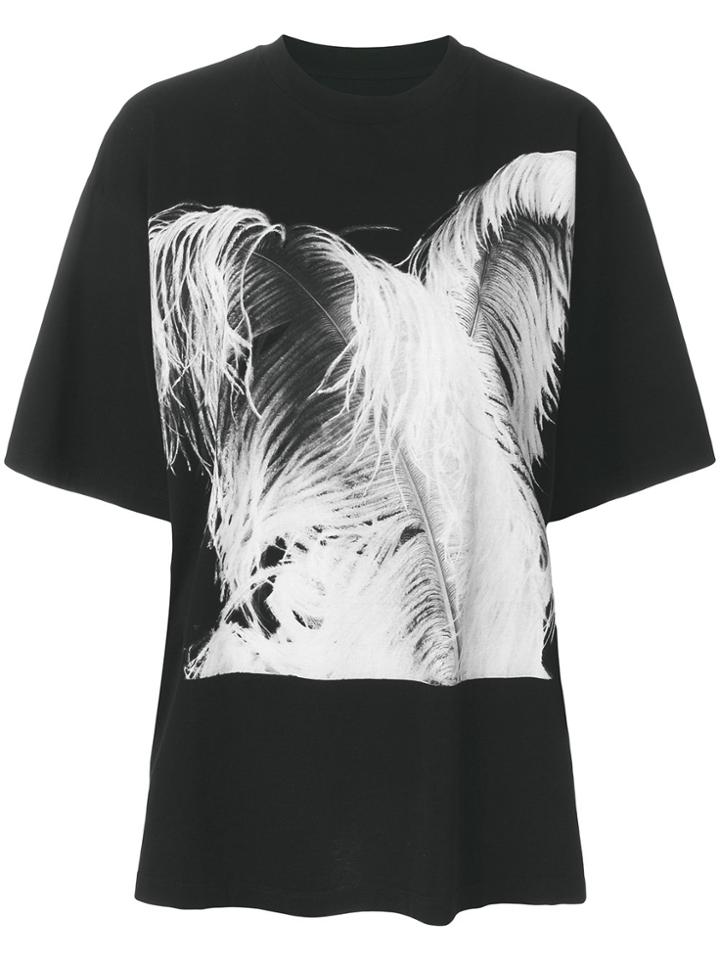 Maison Margiela Feather Print T-shirt - Black