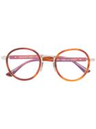 Gucci Eyewear - Wide Bridge Round Glasses - Men - Acetate/titanium - 48, Brown, Acetate/titanium
