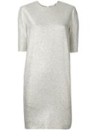 Lanvin Glitter T-shirt Dress, Women's, Size: 38, Grey, Silk/polyester