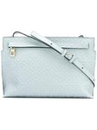Loewe Zip Up Cross Body Bag, Women's, Blue