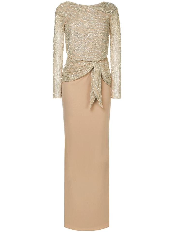 Rachel Gilbert Jamilla Gown - Neutrals