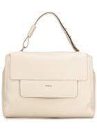 Furla - Flap Closure Tote - Women - Leather - One Size, Women's, Nude/neutrals, Leather