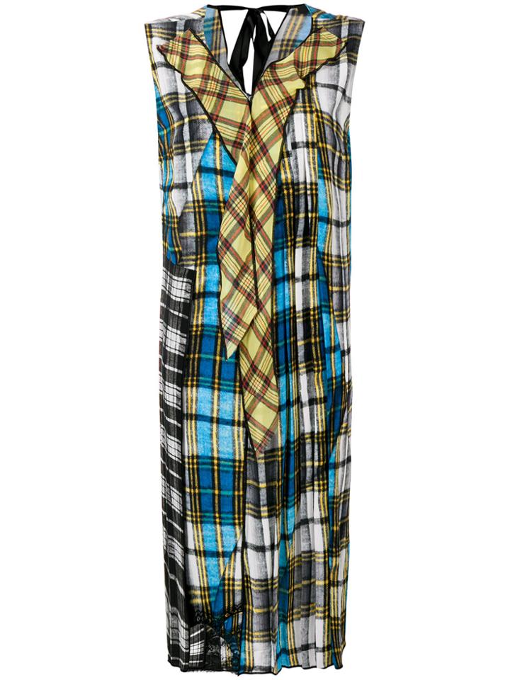 Marc Jacobs Sleeveless Checked Dress - Blue