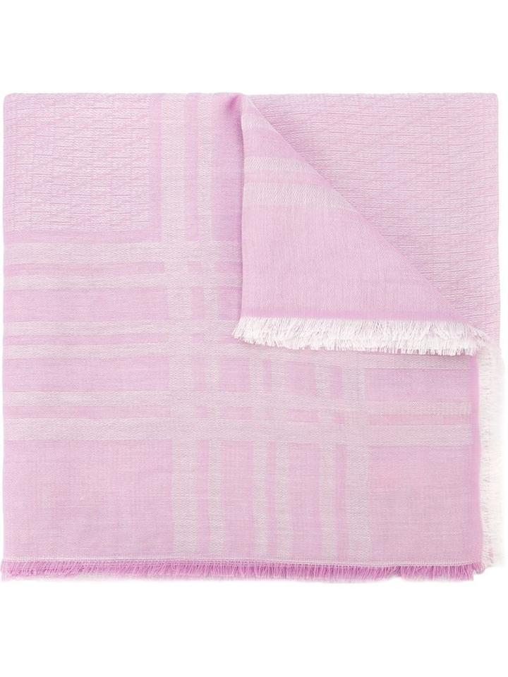 Fendi Kids Striped Scarf, Boy's, Pink/purple