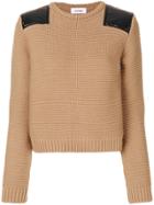 Courrèges Shoulder Patch Sweater - Brown