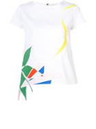 Mira Mikati Floral Motif T-shirt, Women's, Size: 38, White, Cotton