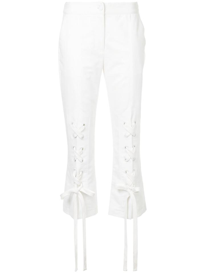 Manning Cartell Ring Leaders Lace Up Pants - White