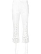 Manning Cartell Ring Leaders Lace Up Pants - White
