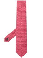 Salvatore Ferragamo Gancini Print Tie - Red