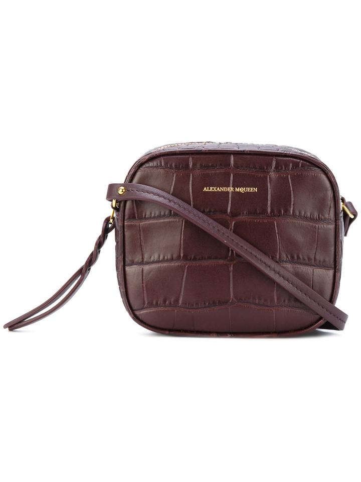 Alexander Mcqueen Mini Camera Shoulder Bag - Brown