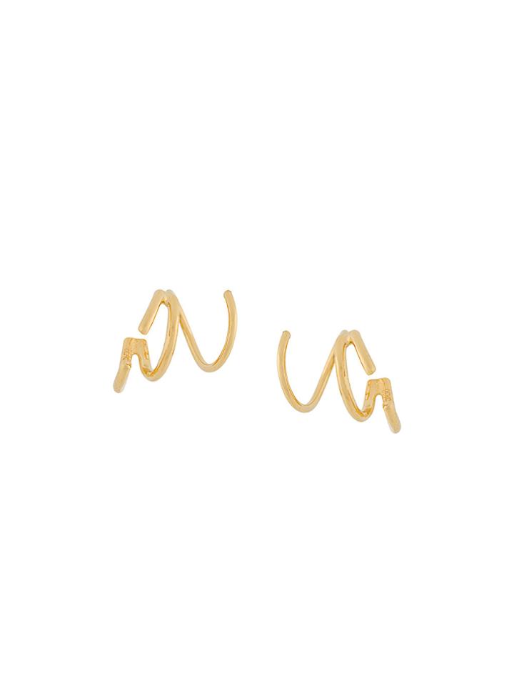 Maria Black Bell Twirl Earrings - Yellow & Orange
