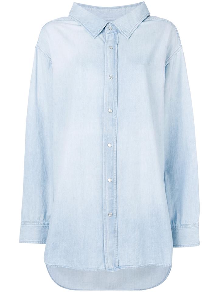 Balenciaga Swing Collar Shirt - Blue