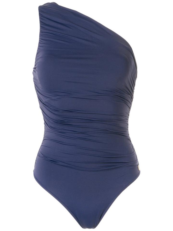 Brigitte One Shoulder Swimsuit, Women's, Size: Pp, Blue, Polyamide/spandex/elastane