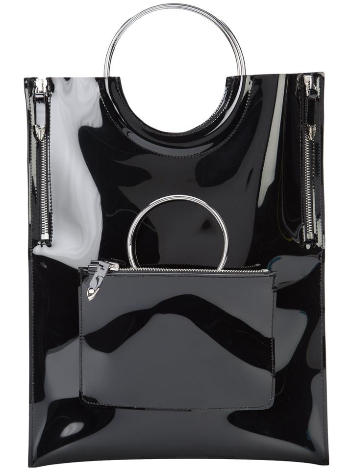 Toga Pulla Circle Handle Tote Bag - Black