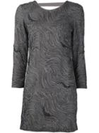 Halston Heritage Beaded Embroidery Dress