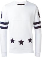 Hydrogen Hockey Crew Neck Sweatshirt, Men's, Size: M, White, Cotton