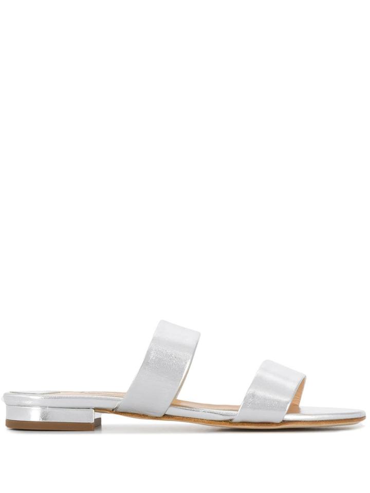 Fabio Rusconi Metallic Strap Sandals - Silver