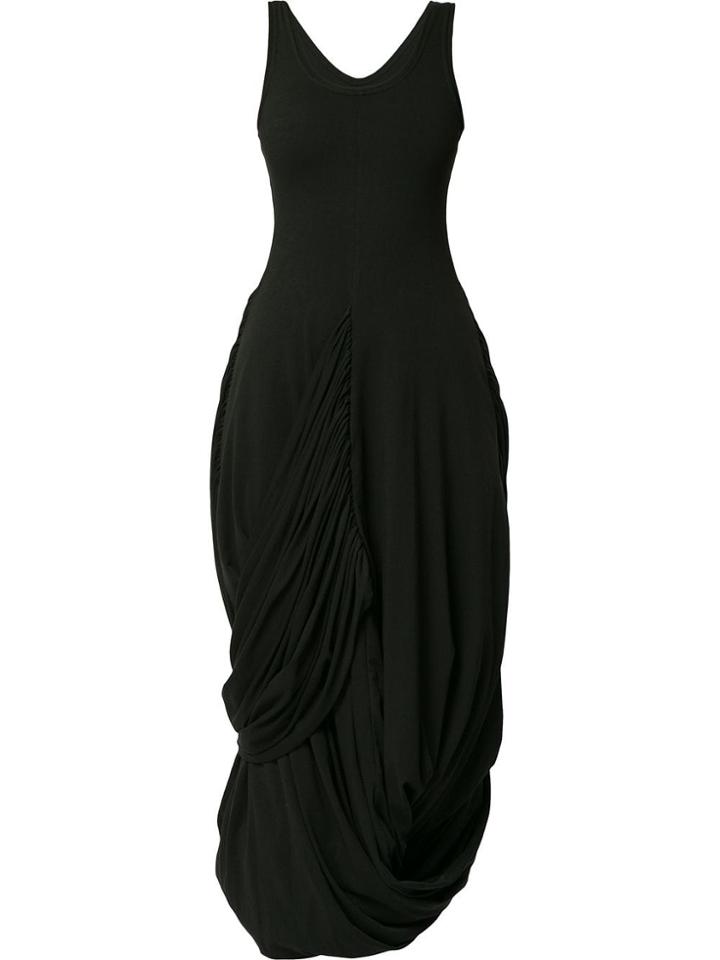 Y / Project Draped Midi Dress - Black