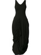 Y / Project Draped Midi Dress - Black