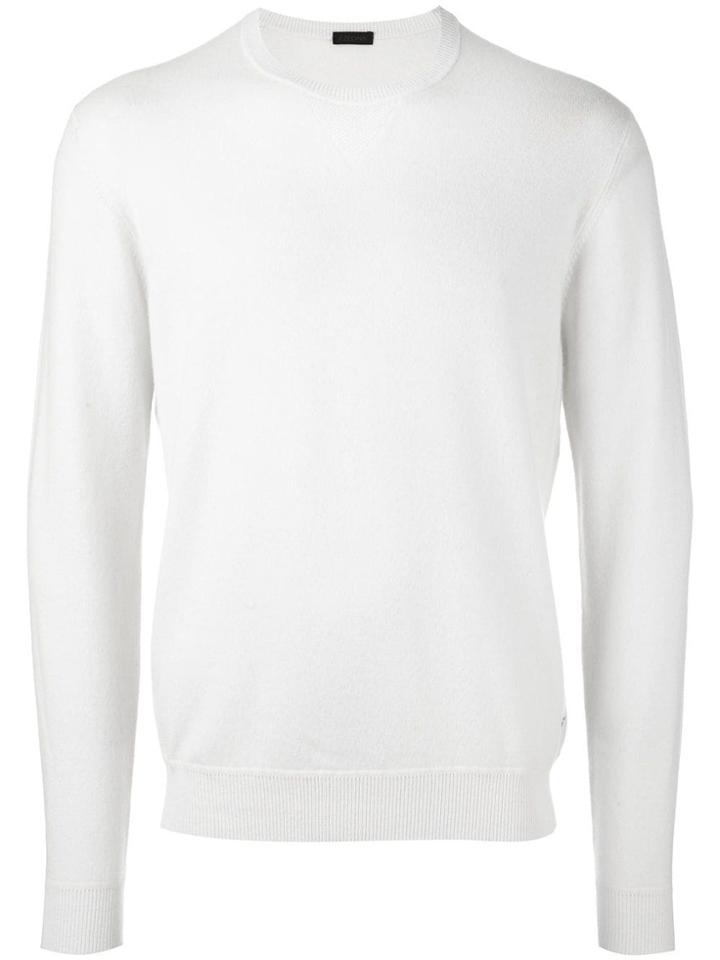 Z Zegna Crew Neck Jumper - White