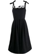 Marco De Vincenzo Feathered Evening Dress - Black