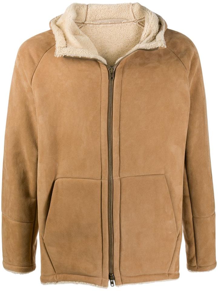 Salvatore Santoro Shearling-lined Jacket - Neutrals