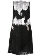 Dion Lee Erosion Lace Mini Dress - Black