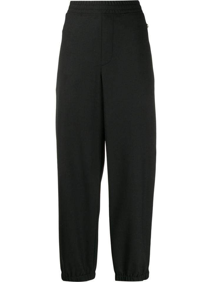 Neil Barrett Double Striped Jersey Trousers - Black