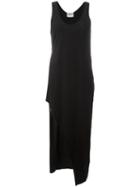 Lost & Found Rooms Front Slit Maxi Dress, Women's, Size: Medium, Black, Cotton