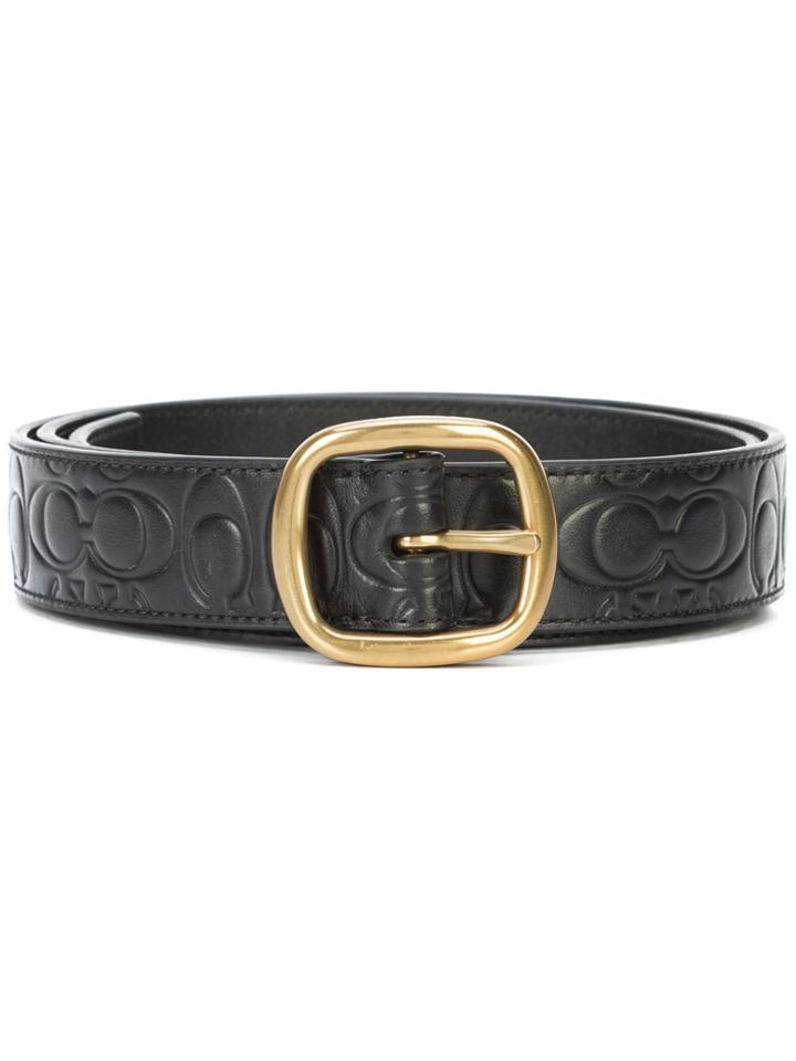 Coach Signature Reversible Belt - Black
