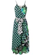 Diane Von Furstenberg Belted Asymmetric Dress - Black