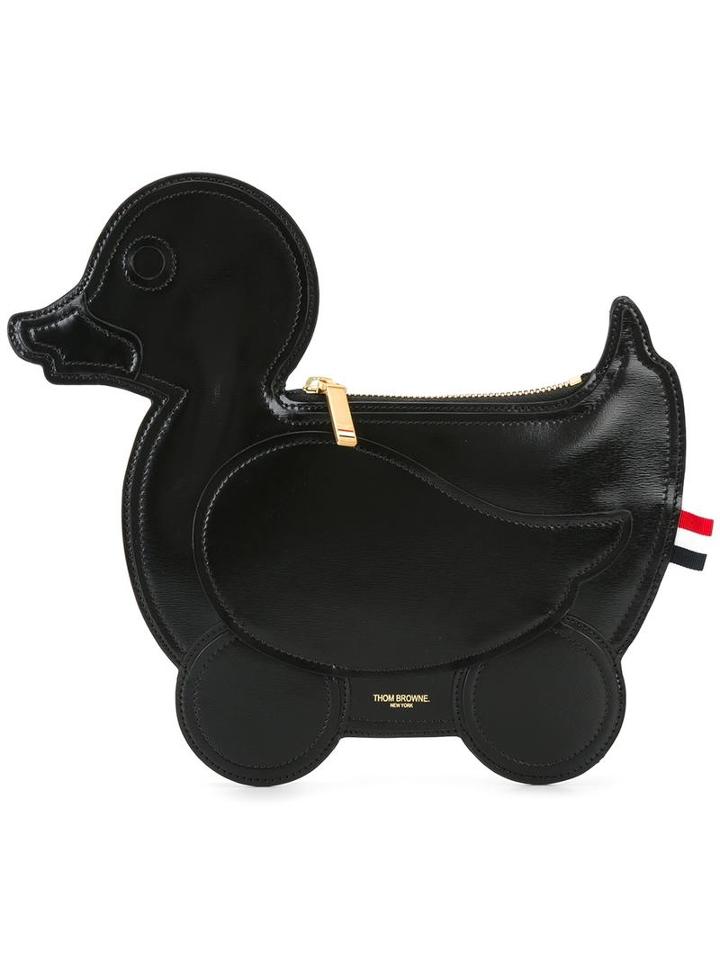 Thom Browne Duck Shaped Clutch Bag, Women's, Black