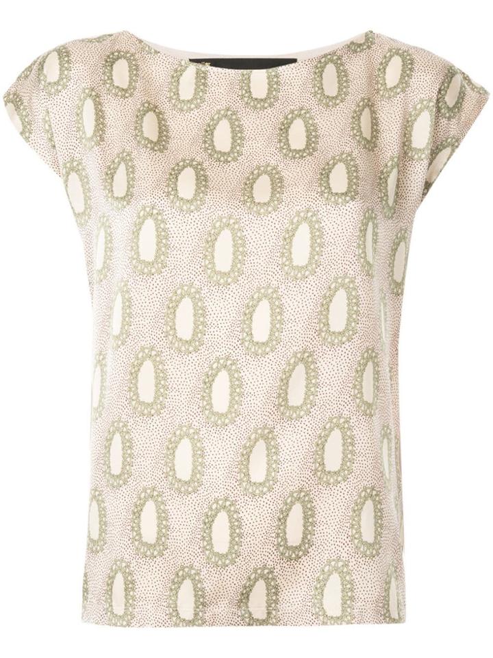 Muller Of Yoshiokubo Printed Blouse - Do Not Use - Beige