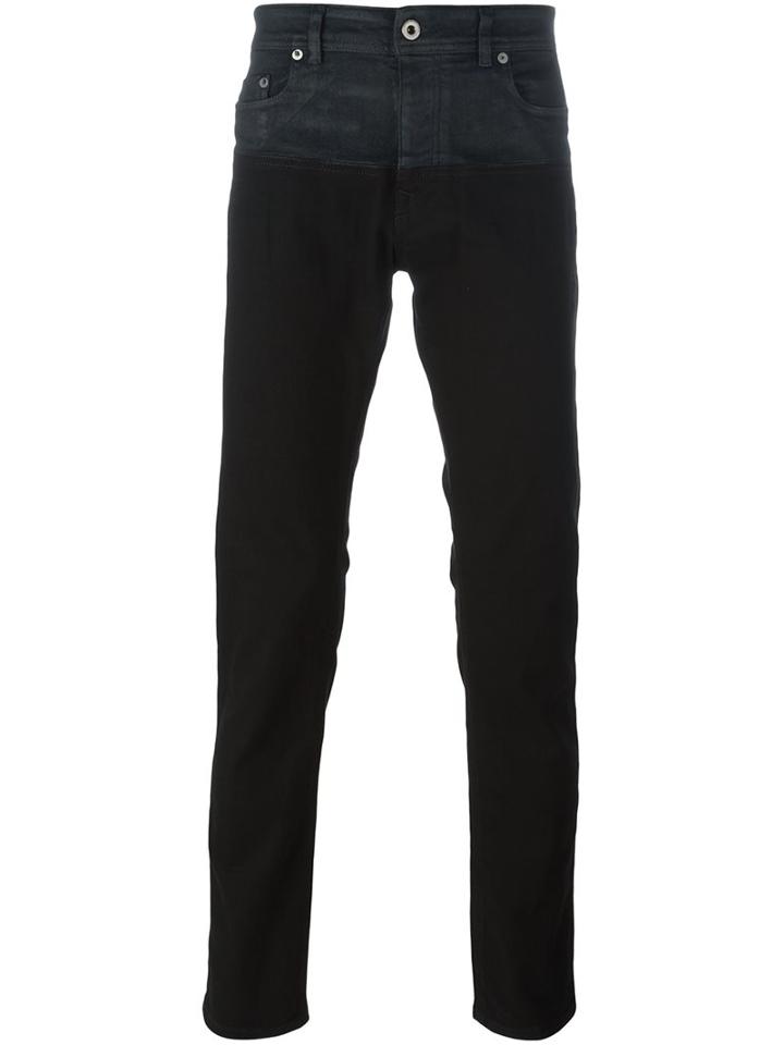 Diesel Black Gold Bicolour Jeans, Men's, Size: 29, Cotton/spandex/elastane