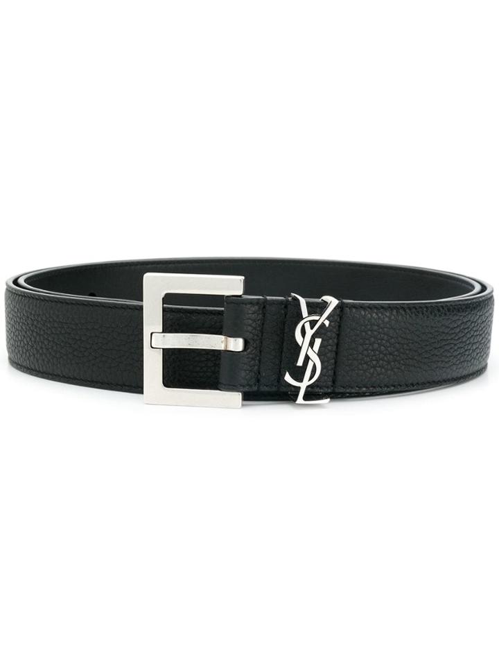 Saint Laurent Monogram Belt - Black
