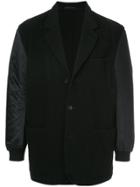 Comme Des Garçons Vintage Sports-sleeve Patch-pocket Blazer - Black