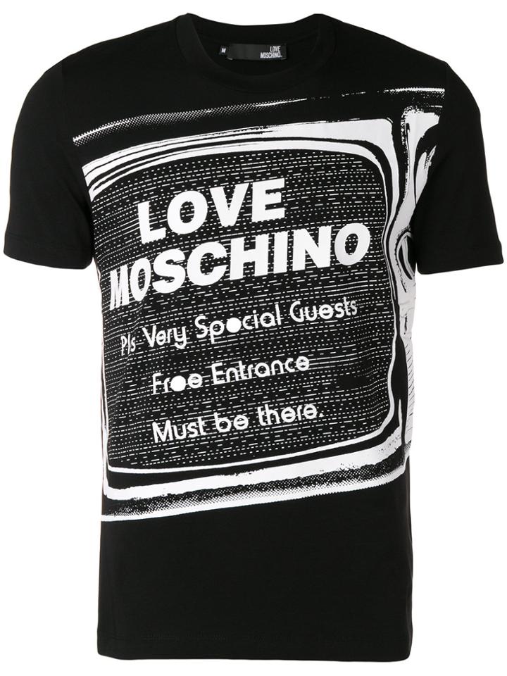 Love Moschino Special Guests T-shirt - Black
