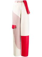 Jacquemus De Nîmes Leather Trousers - White