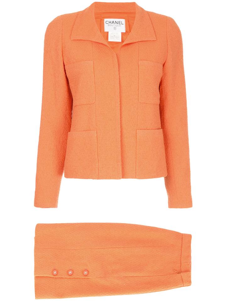 Chanel Vintage Classic Two-piece Suit - Yellow & Orange