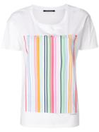 Luisa Cerano Pastel Barcode T-shirt - White