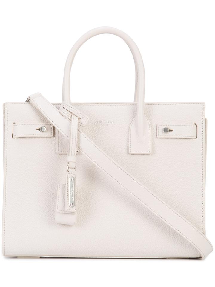 Saint Laurent Small Sac De Jour Souple Tote - White